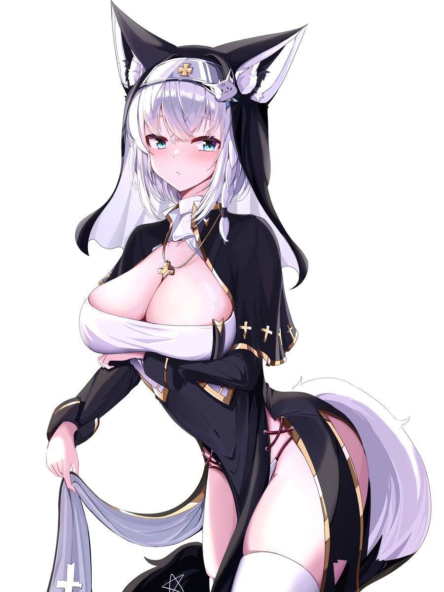 SIW_0208's tweet photo. シスター・フブキに、あなたの罪を告白なさい。
Confess your sins to Sister Fubuki.

#絵フブキ https://t.co/0mfos6nppf