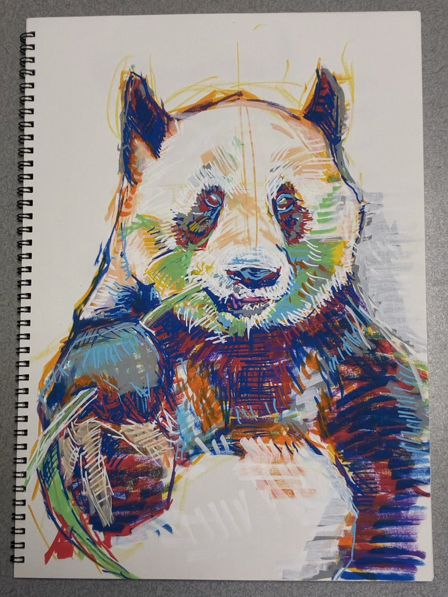 ぱんだページ　似顔絵 今日はごっちゃんの似顔絵🐼 ごちゃまつり絶対行くよ‼️ #ごちゃまつり