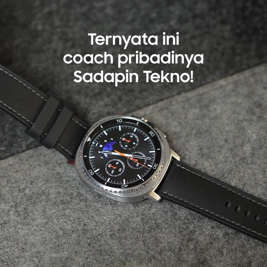 samsungID's tweet photo. RT &amp; Reply #GalaxyWatch8 sebanyak-banyaknya kalau kamu sepakat smartwatch ini bisa jadi #TheUltimateHealthCoach!🤩

Kalau kata Sadapin Tekno, Galaxy Watch8 Classic ini rasanya kayak punya coach pribadi yang bantu bikinin program kesehatan buatmu! https://t.co/3QB2hXZOgb