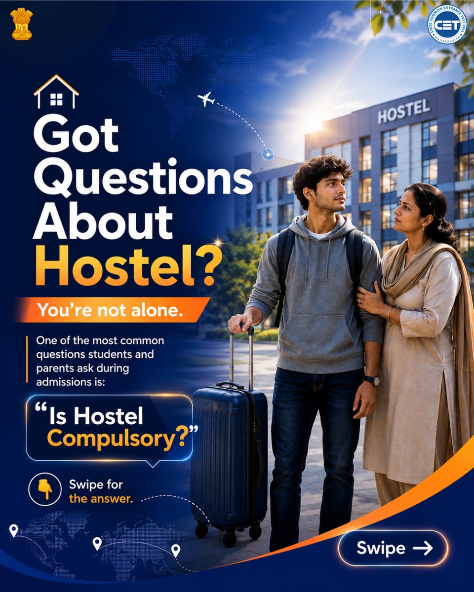 study_in_maha's tweet photo. 🏠 Hostel Compulsory? 🤔

Find out the truth! 

📲 Scan &amp; apply at https://t.co/0CbNL3N3rx

#StudyInIndia #InternationalStudents #StudyInMaharashtra #StudyAbroad #Maharashtra https://t.co/3nkkYaRwoh