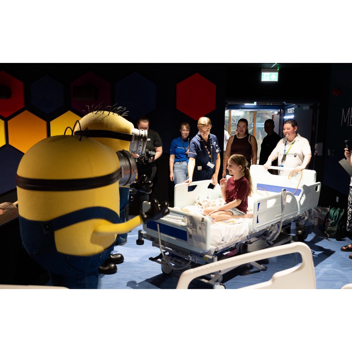 mjstocks1's tweet photo. A truly special milestone as Manchester’s first fully accessible @MediCinema welcomed its first young patients. Proud the #MJFarewellBall donated £100,000 to help bring this incredible project to life. Looking forward to visiting on 28 July! 🎬❤️ https://t.co/iaGxnMJB3Q