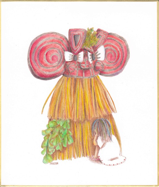 meisa150's tweet photo. 数年前のイラスト出てきた
多分この時一番筆が乗ってた時期
この時に戻りたい
1枚目何か覚えてない
2枚目三島村の硫黄島のメンドン（悪石島のボゼの亜種？ https://t.co/P8KiRojxhu