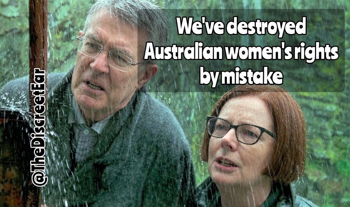 TheDiscreetEar's tweet photo. @salltweets @JuliaGillard 'It had nothing to do with us, we only did it' https://t.co/Kj3BRwPsc2