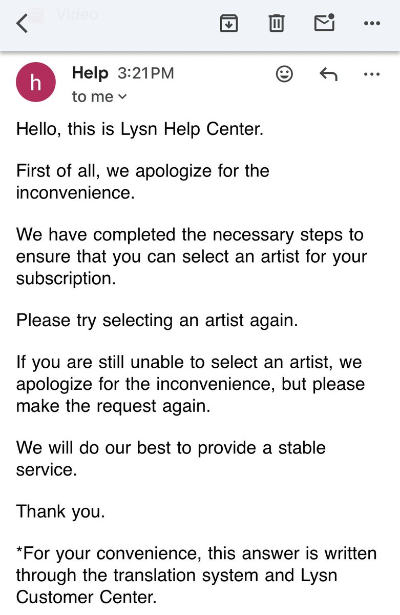 scy4eva's tweet photo. @iselyeong130853 send an email to lysn team with your account info &amp; device and screenrecord video!!! they will help you

i can now select the artist :D https://t.co/OZKM15Qgkg