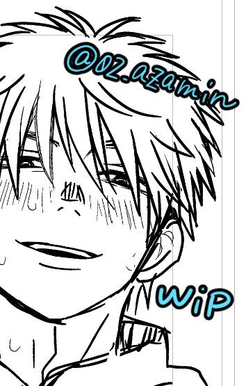 この🍑の表情上手く描けた気がするけどペン入れしたら下絵のが良かった