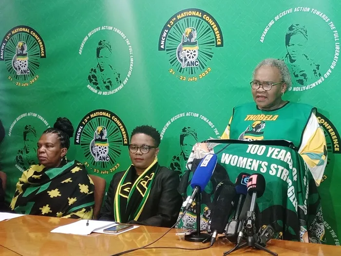 Manikipi's tweet photo. From Tolashe with her Ben20 eating state resources back to Dina Pule with her Ben10 who also ate same.  

What exactly is the contribution of the ANCWL except fielding compromised eatists😳 https://t.co/ssrToQuuqG