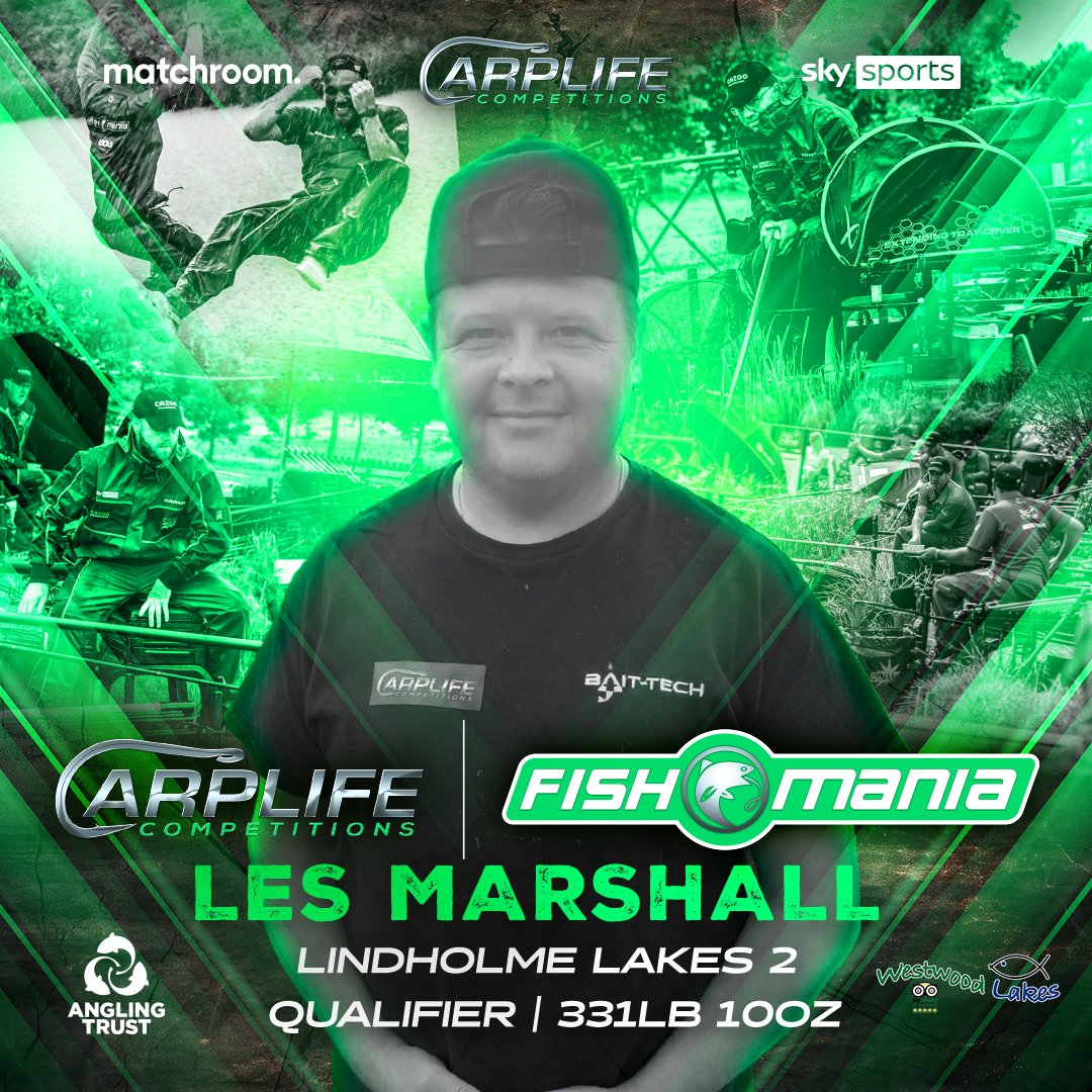 FishOMania's tweet photo. 👊 Les Marshall is in!

An incredible performance from Les Marshall at the 2nd Lindholme Lakes qualifier sees him join a stacked field at the Carp Life Competitions FishOMania grand final this month

🎟️ https://t.co/09CzRPKpvp #FishO https://t.co/PH949K4yeF