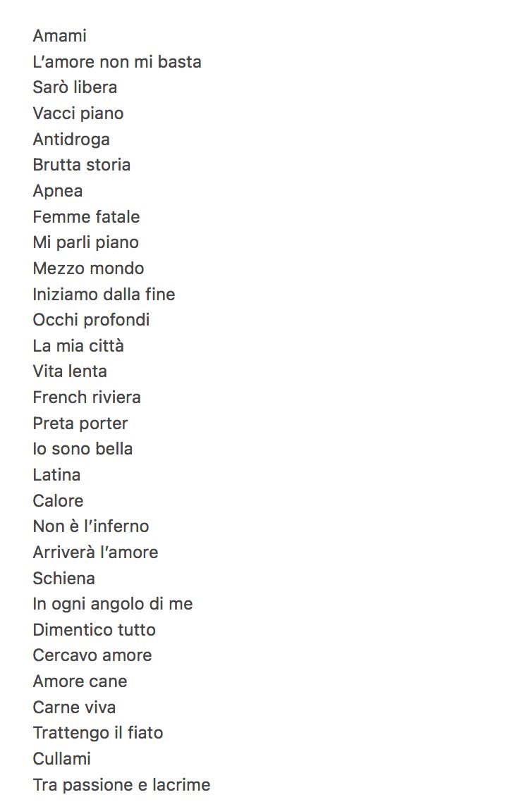 tonyy_____'s tweet photo. Secondo voi che canzoni canta stasera?
Per me ci saranno queste, qualcosa sarà mash up ovviamente https://t.co/8SyTCN4TrV