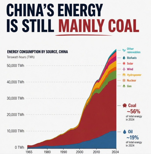 ttt_financial's tweet photo. Lieber Herr @Karl_Lauterbach,

Produktion folgt billiger Energie. 

China baut Kohle &amp; Kernkraft massiv aus, weil Energie = Wohlstand ist.

Sie übernehmen unsere Industrie mit den Energiequellen, die wir abschalten. 😉

Herzlichen Dank! https://t.co/Tuqd5AEwDQ