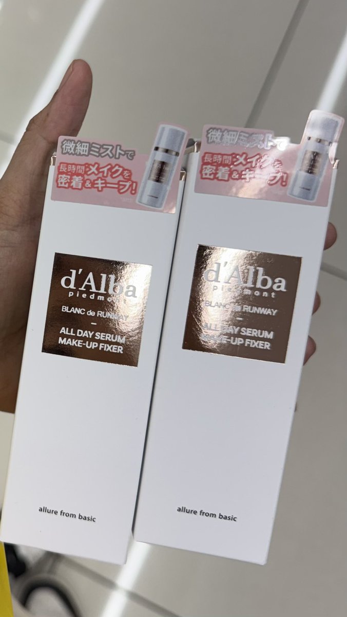yericommends's tweet photo. WTS LFB PH

(PASABUY) d'Alba All Day Serum Make-up Fixer 
— used by kpop artists MUAs 🤍

PHP 1,200 all in 

ETA in PH: July 9, 2026 

#. pasabuy dalba serum setting spray jp jpn pasabay kpop https://t.co/j2AmHEWyQO