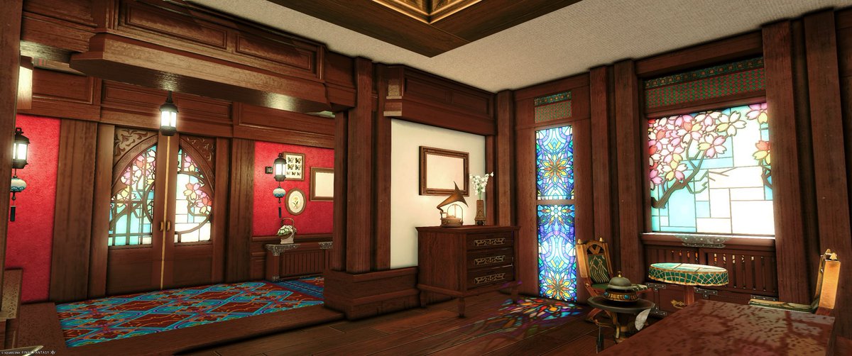 EMPIRE_OF_ERI's tweet photo. 最近依頼を頂いて制作したおうちです🌸
とっても可愛らしい大正ロマン風のおうちです💐
#FF14ハウジング
#EMPIRE_OF_ERI https://t.co/mnE9P0px0M
