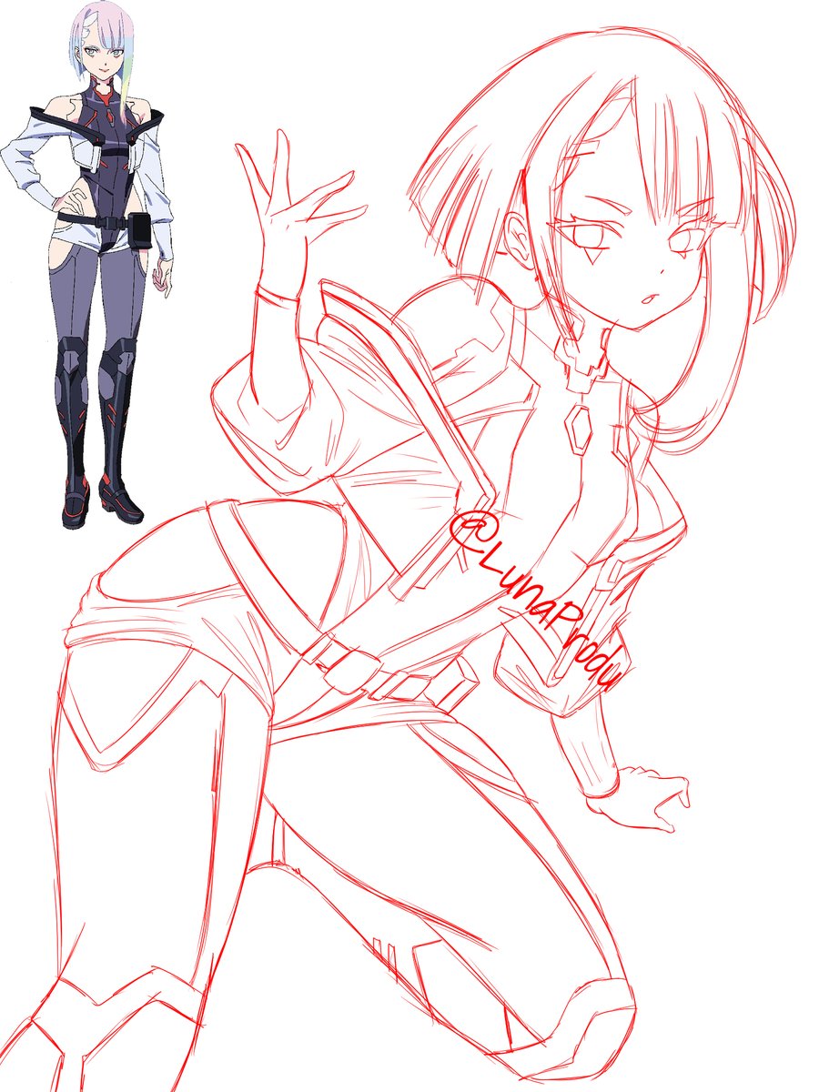 LunaProdu's tweet photo. WIP sketch

Lucy - Cyberpunk Coms 

I havent watch the anime, not something i'd sit to watch tho.. is it good? but eh, its a coms, and i love challenge~

#art #anime #CyberpunkEdgerunners2 #fanart https://t.co/AINtHf1CF1