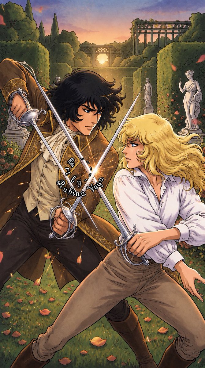 RubinaVega0's tweet photo. “Some hearts do not surrender in peace — they meet in fire, cross blades with destiny, and still choose each other through the storm.”
#Lady_Oscar
#oscar_francois_de_jarjayes
#The_Rose_of_Versailles
#Rosalie_Lamorlière
#Andre_Grandier
#Count_Fersen
#Mary_Antoinette
#Alain_de_Soissons
#Jeanne_Valois_de_la_Motte
#オスカル
#アンドレ
#マリーアントワネット
#フェルゼン
#ベルばら映画