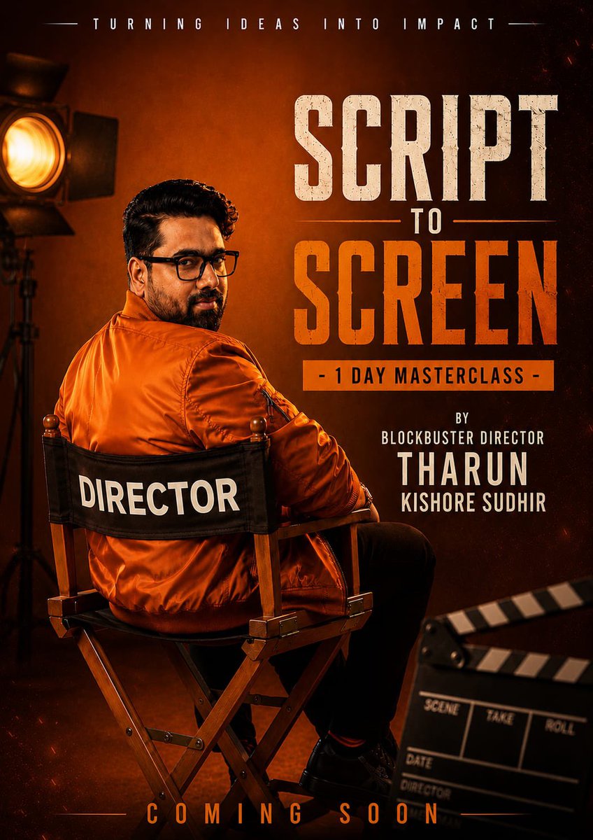 TharunSudhir's tweet photo. Stories have given me everything.
It's time to give something back.
#ScriptToScreen 

See you soon ❤️ https://t.co/ATK1sWPe1n
