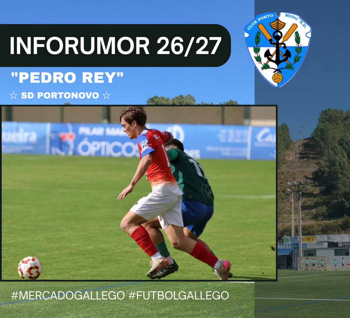 infutbolgalicia's tweet photo. 🗞 𝗜𝗡𝗙𝗢𝗥𝗨𝗠𝗢𝗥 @Tercerarfefinfo 🗞
📠Nos dicen que el joven canterano del #Compos ▪︎𝐏𝐞𝐝𝐫𝐨 𝐑𝐞𝐲▪︎ estaría muy cerca de recalar en el recién ascendido @portonovosd.
🔀 #Mercado2627 #MercadoGallego https://t.co/R1vEwKzeht
