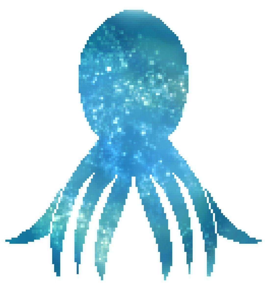 KM_5498's tweet photo. イカとタコ

＃ゲーム制作　＃ドット絵 https://t.co/6s8ddkvGcd