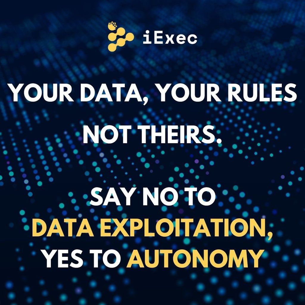 black_presh_'s tweet photo. Happy New Month TL. 💪

Quick reminder before you scroll past,

Data privacy isn’t something to think about after something goes wrong.

Here’s your July checklist 👇

🔐 Use tools that encrypt your data during processing
🔐 Demand selective disclosure not full transparency
🔐 Keep your on-chain identity protected
🔐 Choose infrastructure that verifies not just promises

iExec makes all of this real. 🔥

$RLC #AIAgents #DataPrivacy