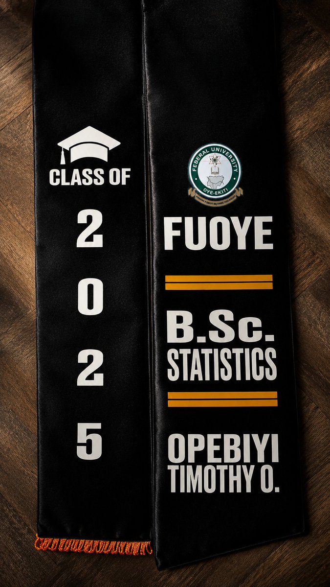 _opebiyitimothy's tweet photo. Proof that consistency pays. 🎓✨
Signed out with gratitude, leaving with memories, lessons, and bigger dreams.
Class of 2025. https://t.co/RrQV2dAlBz. Statistics, FUOYE. 📈💚
#FUOYE #ClassOf2025 #Statistics #SignOut #GraduateMode
@FUOYE_SUG https://t.co/3qE5B2GBSk