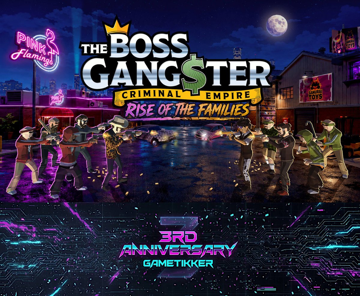 GameTikker's tweet photo. 🕹️ 3rd Anniversary Spotlight 🕹️

Check out THE BOSS GANGSTER by @thebossgangs a criminal empire simulation RPG.

Official Steampage:

https://t.co/QCVvs6G3Py

Start from nothing and build a criminal empire.

#GameTikker #Anniversary #IndieGame #Gaming #Steam #TheBossGangster https://t.co/XWMVuJ6eFn
