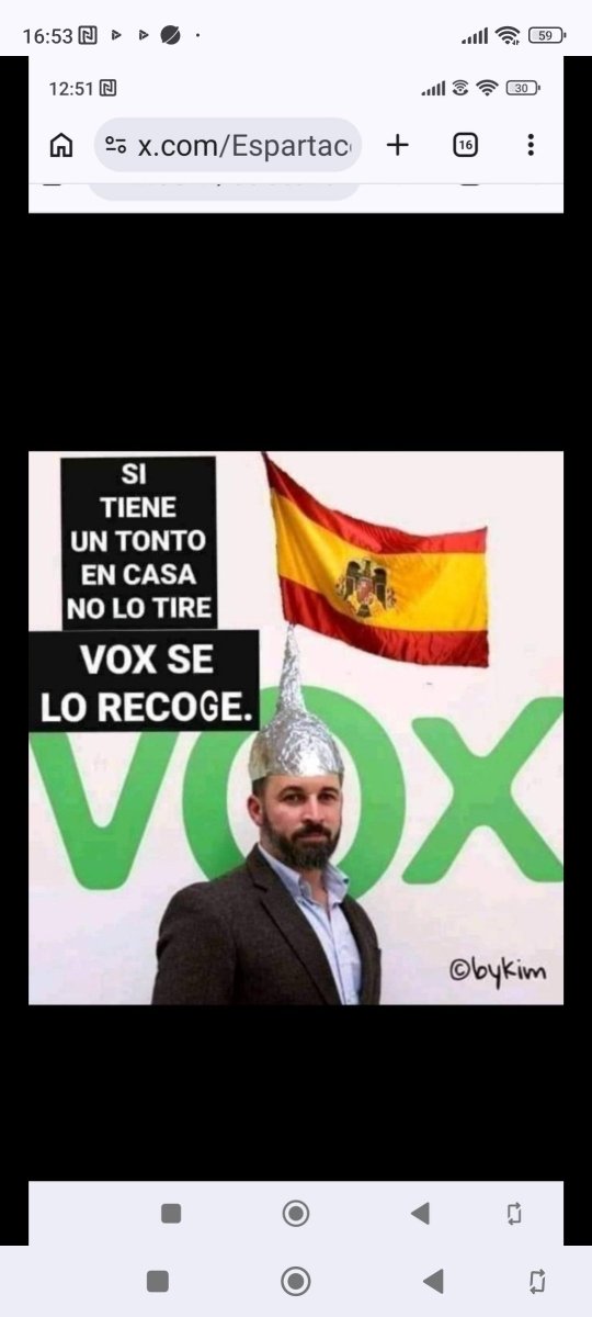 EspartacoSoy's tweet photo. @PabloIglesias 'ÉSTO' le encantará al boVito y al igual que a sus admiradores l@s voxgol@s, 'FIJO'...jajjajaajjj... 
https://t.co/UzEmlCID0C https://t.co/kmj9cjYUWQ