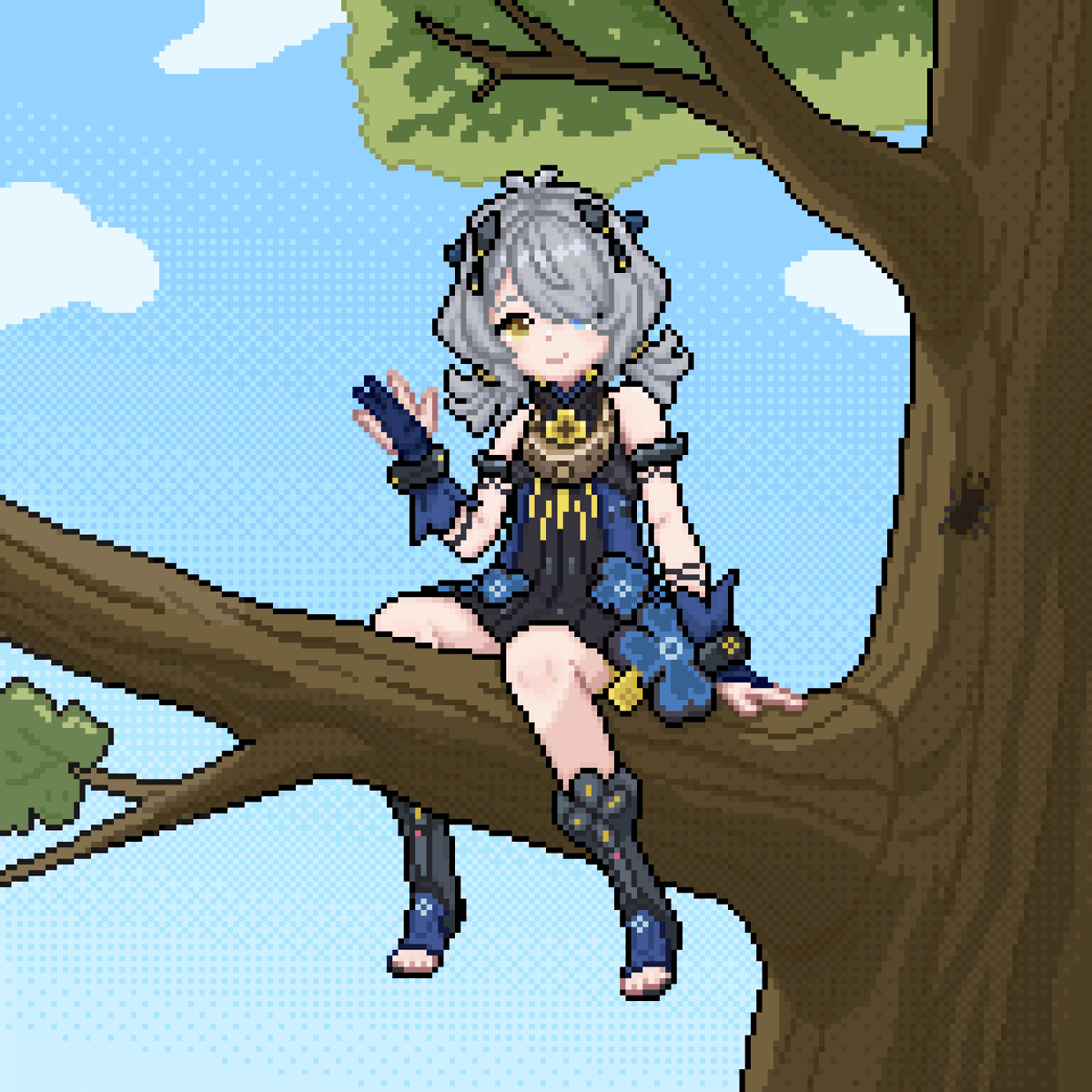 Barium_cps's tweet photo. ドラキナ様
PVでクワガタ取ってたの可愛い
#zzzero #pixelart https://t.co/g2YxQMQtL9