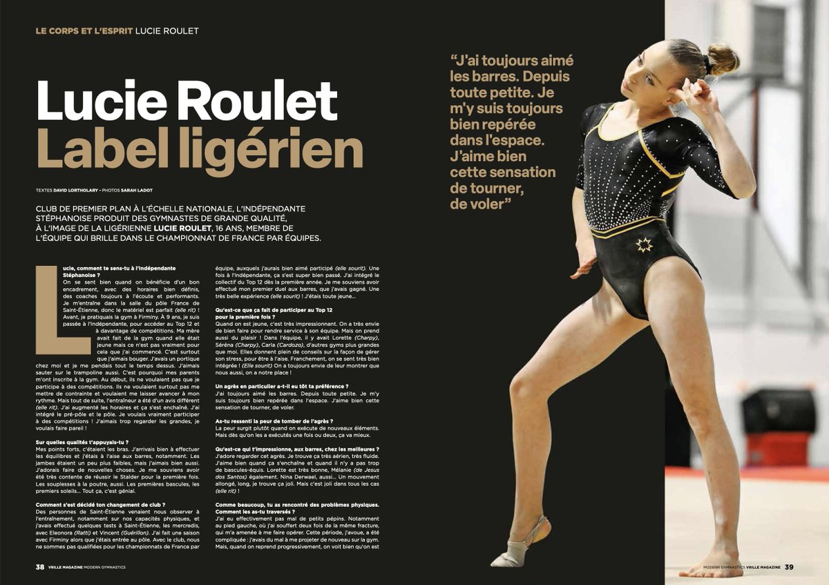 vrille_magazine's tweet photo. "On se sent bien quand on bénéficie d'un bon encadrement, avec des horaires bien définis, des coaches toujours à l'écoute et performants", décrit la gymnaste de l'Indépendante stéphanoise Lucie #Roulet dans le dernier #Vrille. S'abonner : https://t.co/ZL63dSAhN2
#ModernGymnastics https://t.co/ET8RUGQsax