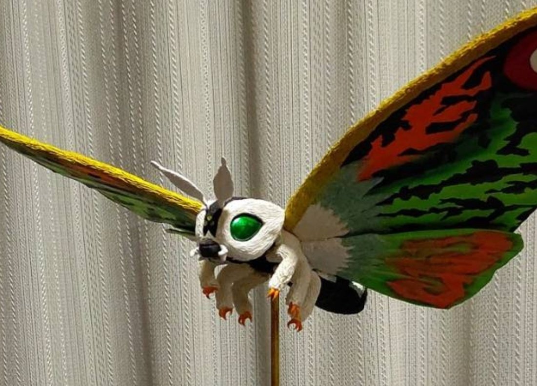 NORAS_sofvi's tweet photo. #ワンフェス2026s 版権作品
展示のみ①

新モスラ成虫(1/140スケール)

こちらは平成モスラ大好きマンのレッドさん(@iwasipower2)に原型依頼をして、作って頂きました💪
当日はレッドさんもノラズヤブースにて参加します✨
会いに来てね〜😄 https://t.co/yR1Q9LXQdh