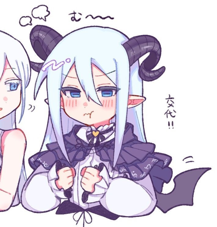 nekosabure54's tweet photo. 丁度ム〜ってなってる角奏ちゃんそういや前に描いてた⁉️
意図せず解釈一致で激アツ https://t.co/NpO9tuynyZ