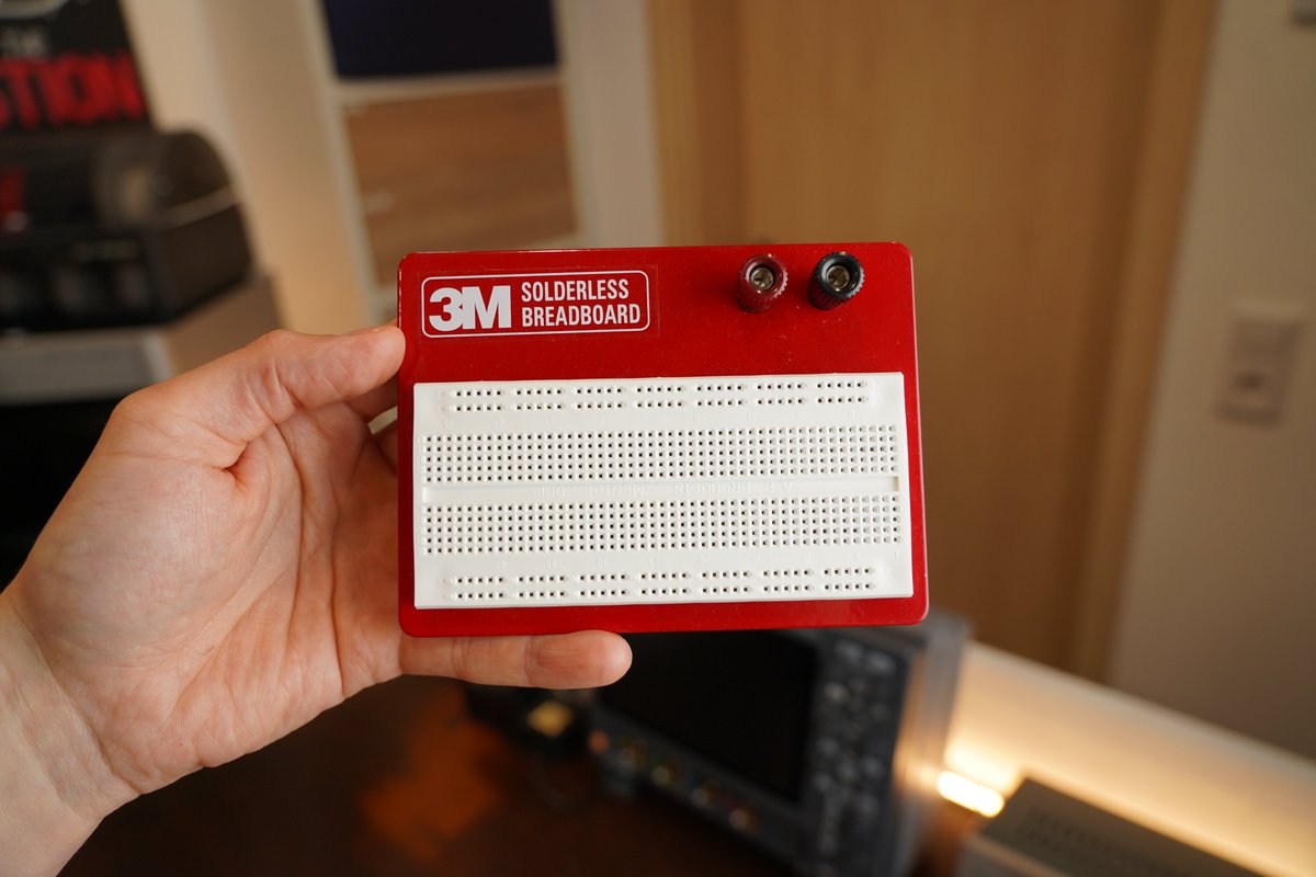 GreatScottLab's tweet photo. This Breadboard costs 72€........New Video this Sunday😅 https://t.co/xgun6Y6cA6
