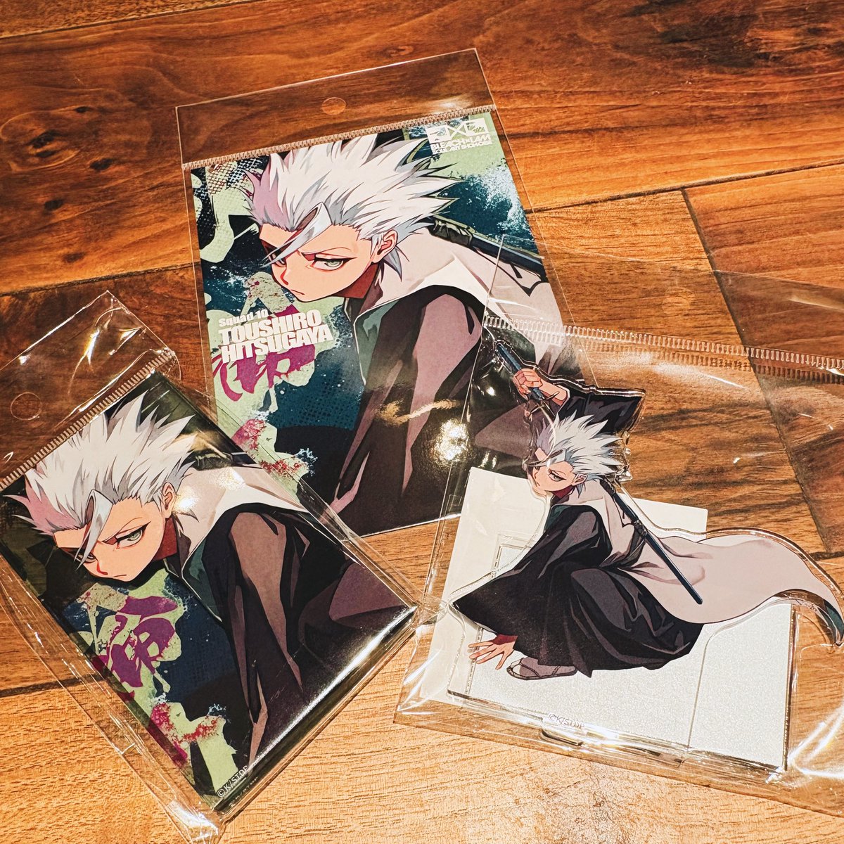 Pichan15m's tweet photo. BLEACH×LAM
東京凱旋♡♡

みるるちゃんと初日行けた😍✨

展示もめちゃくちゃかっこよかったしお買い物もたくさんできて幸せ🥰💞

欲しかった冬獅郎くんもちゃんとおむかえできました🩵 https://t.co/Xl2yD4Xs0O