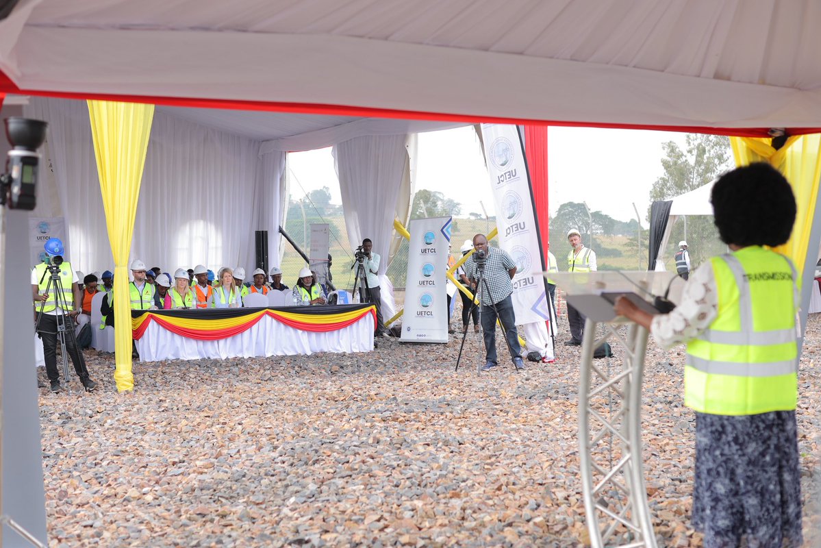 uetcl's tweet photo. The Amari Power Transmission Project has reached a historic milestone as Africa's first independent power transmission project to achieve financial close and commence implementation.

Addressing guests, the Hon. Minister of Energy & Mineral Development, @DrMusenero pledged Government's full commitment to delivering the project and honouring the confidence placed in Uganda by its partners.