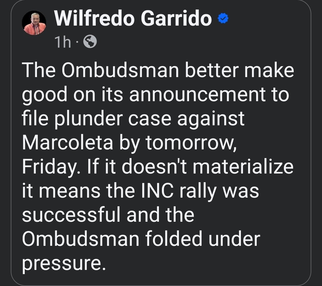Mel_Chor2021's tweet photo. Exactly.

If the case isn't filed tomorrow the INCultists will be laughing not just at the administration but at the entire nation because of Boying's doing.

They will brag even more about being a powerful force. https://t.co/nGb3fFzVYM