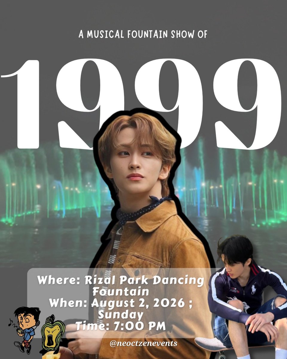 NeoctzenEvents's tweet photo. HELP RT
Yo Markfs 💚
Are you all ready to witness and enjoy Mark 27th Birthday!
This event is a FREE event
🎟: Mark Lee 1999 A Musical Fountain Show
📅: August 2, 2026 - 7:00PM
📍: Rizal Park Dancing Fountain Manila
Join our GC
https://t.co/3NJ26eWm7Q
#Mark #MarkLee https://t.co/ZyX8Sc5rCb