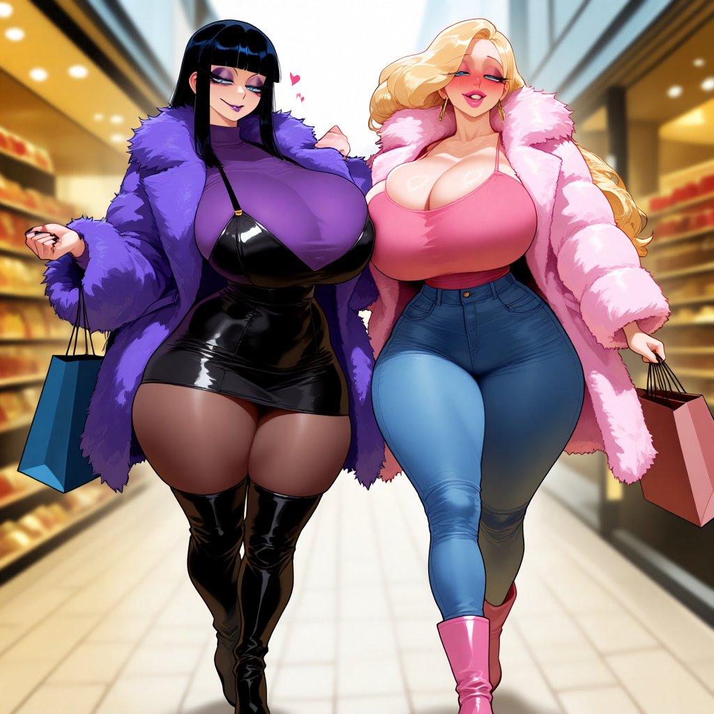 FurEmpressHina's tweet photo. Shopping together with @Molly_fluff and you will make sure we get anything we want haha 💜 https://t.co/Jadax2mkof