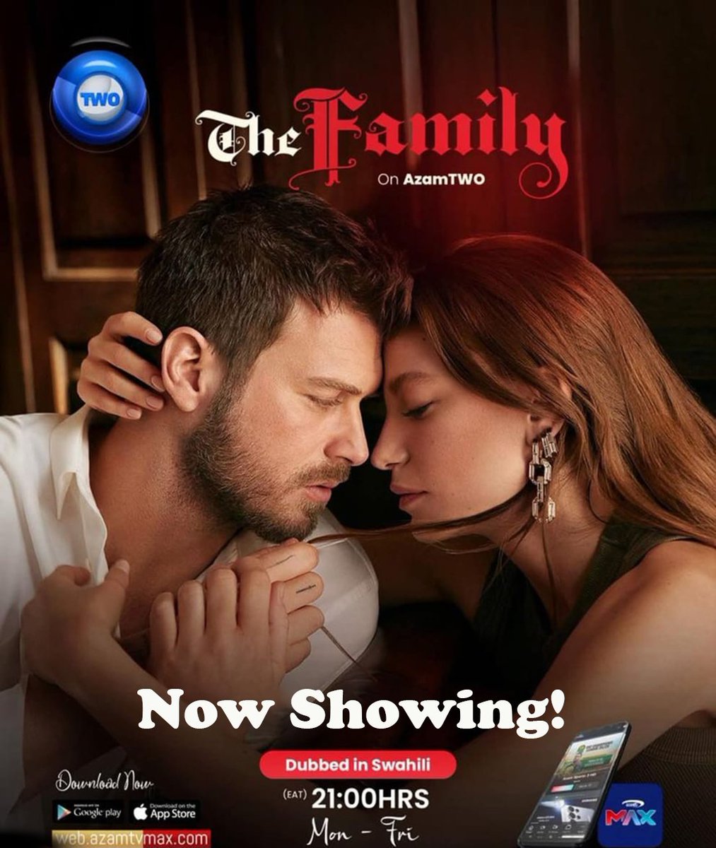 Azamtv_ug's tweet photo. The stakes are higher than ever! 🔥 The captivating drama of The Family continues to unfold on #AzamTWO.
Don't miss the passion, the betrayals, and the ultimate test of loyalty. Tune in every Monday to Friday at 21:00 HRS (EAT).
Stream it live or on-the-go via the #AzamTVMAX app! 📲 https://t.co/QYashyQigx
#TheFamily #SwahiliDubbed #NightlyDrama