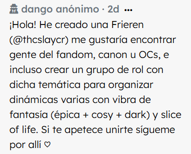 dango_cc's tweet photo. esta frieren busca gente del fandom para rolear diversas dinámicas 🩷 @thcslaycr https://t.co/Yhw0nG8WAG