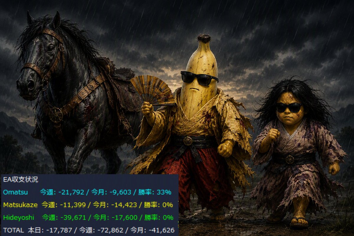 FXbana's tweet photo. 7月いきなりボロボロ
しかし、想定内ではある😎
本物なら、ここから巻き返せるはず🍌

#FX #EA #ドル円 #介入もどき https://t.co/FUK7xXM2Ds