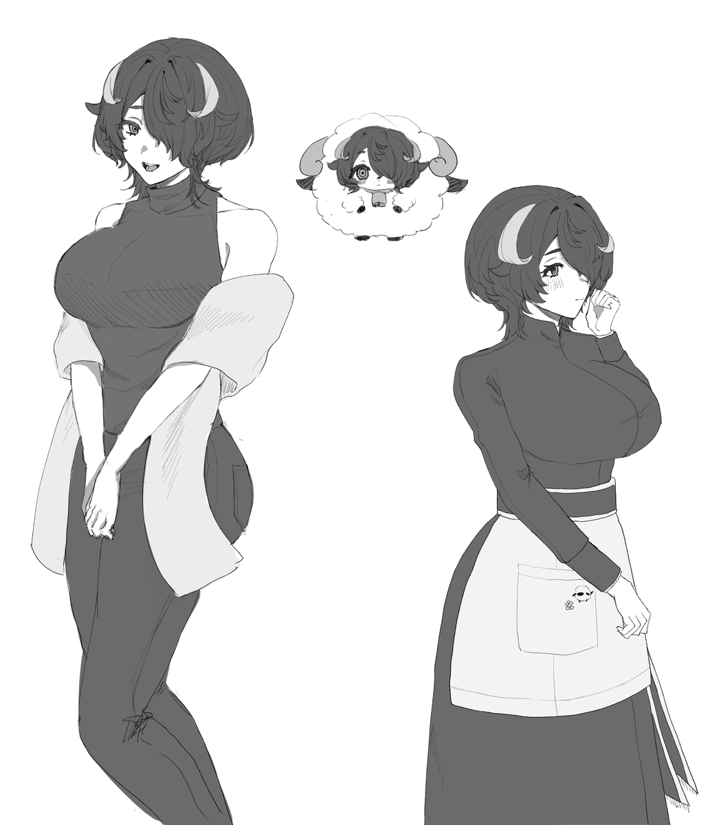 monoi_mono's tweet photo. 落書きだにょ～🐏
何がとは言いませんがでかい https://t.co/uhLSTZnUHP