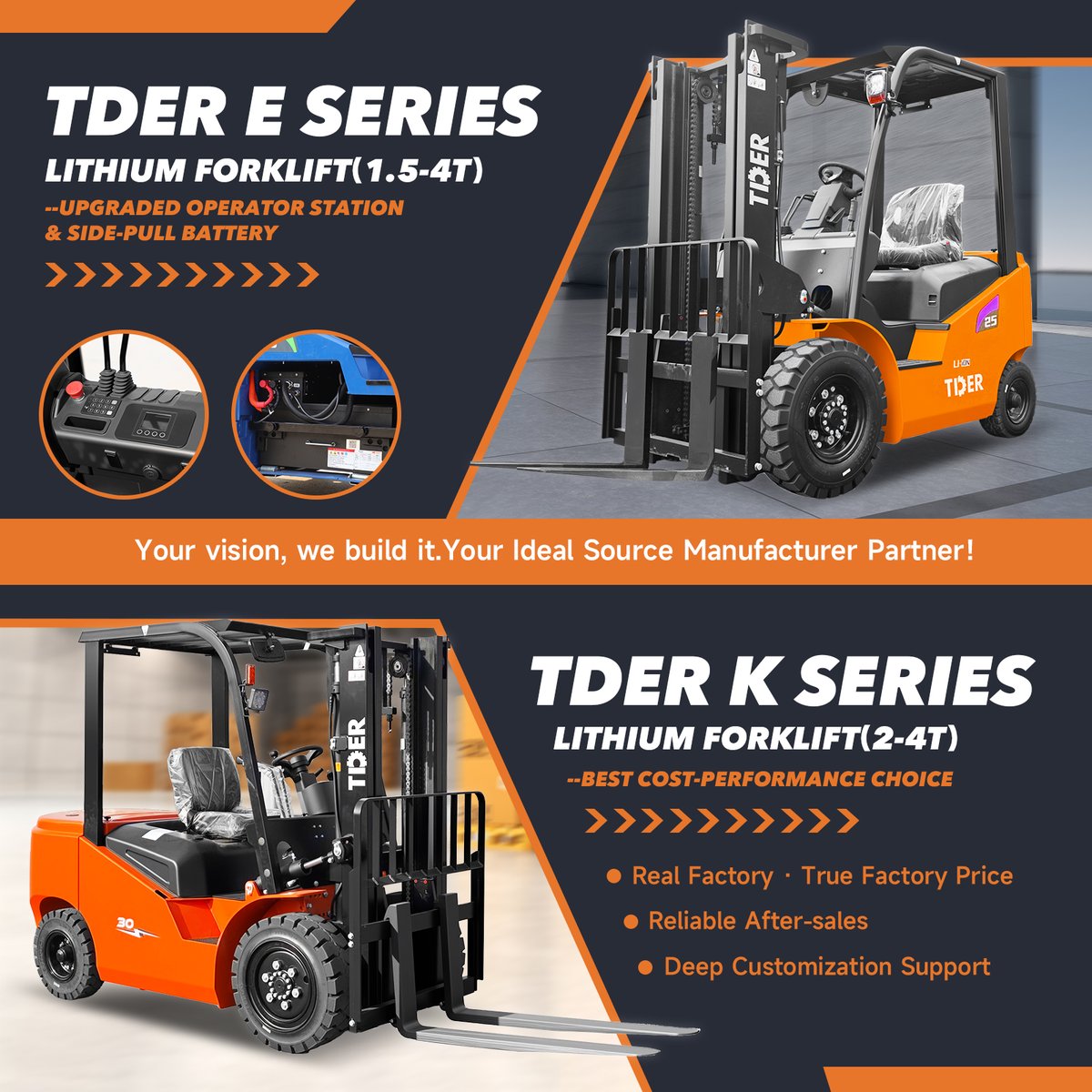 tdergroups's tweet photo. #TDER K-Series = peace of mind. E-Series = heavy-load beast.Both fast-charging. Both top-tier components. Both IP54 waterproof.
WhatsApp: +86 17346269651
Website: https://t.co/R2b9kr8ntZ
#tiderchina #tider #tderforklift #tderstories #forklifts #forklifttruck #MadeInChina https://t.co/rJz2xRATEG
