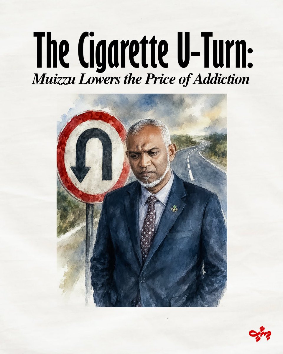 viraasee's tweet photo. Muizzu promised a tobacco-free Maldives.

Now his government has lowered cigarette duty making the country’s most common nicotine product cheaper. https://t.co/ciJvnHdZqR