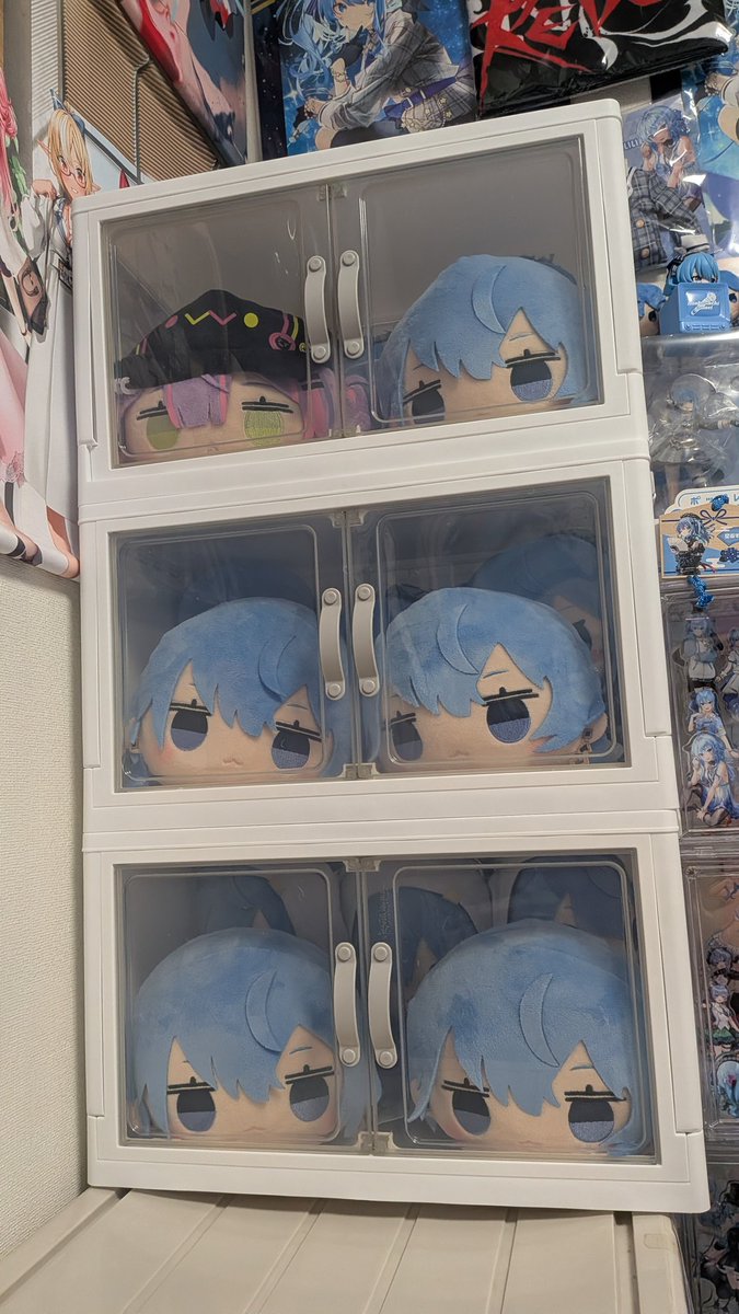 フォロワーさんが教えてくれたぬいの収納ケースに入れたら可愛すぎて