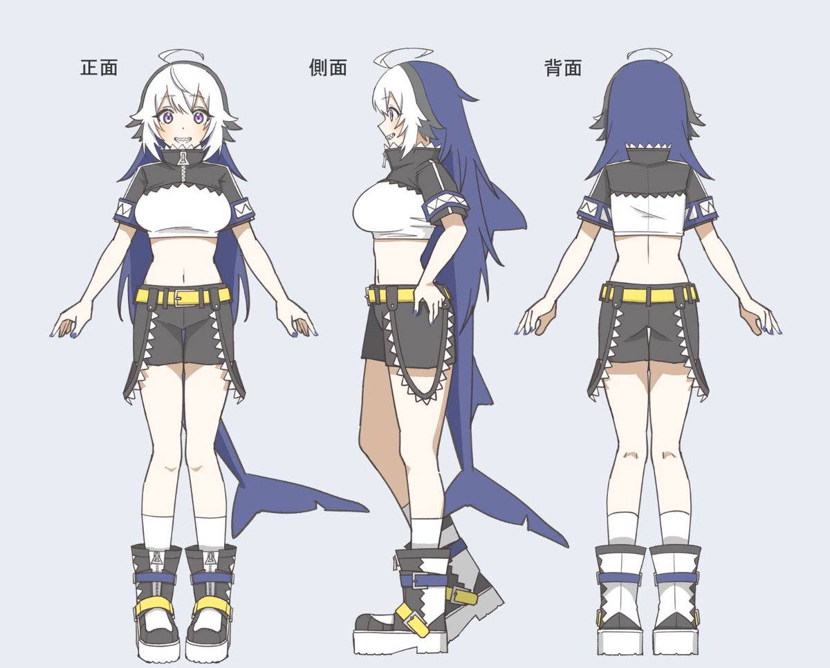 ツリハさんのOCちゃん？！三面図あるのすげぇ！そして超素敵なんです