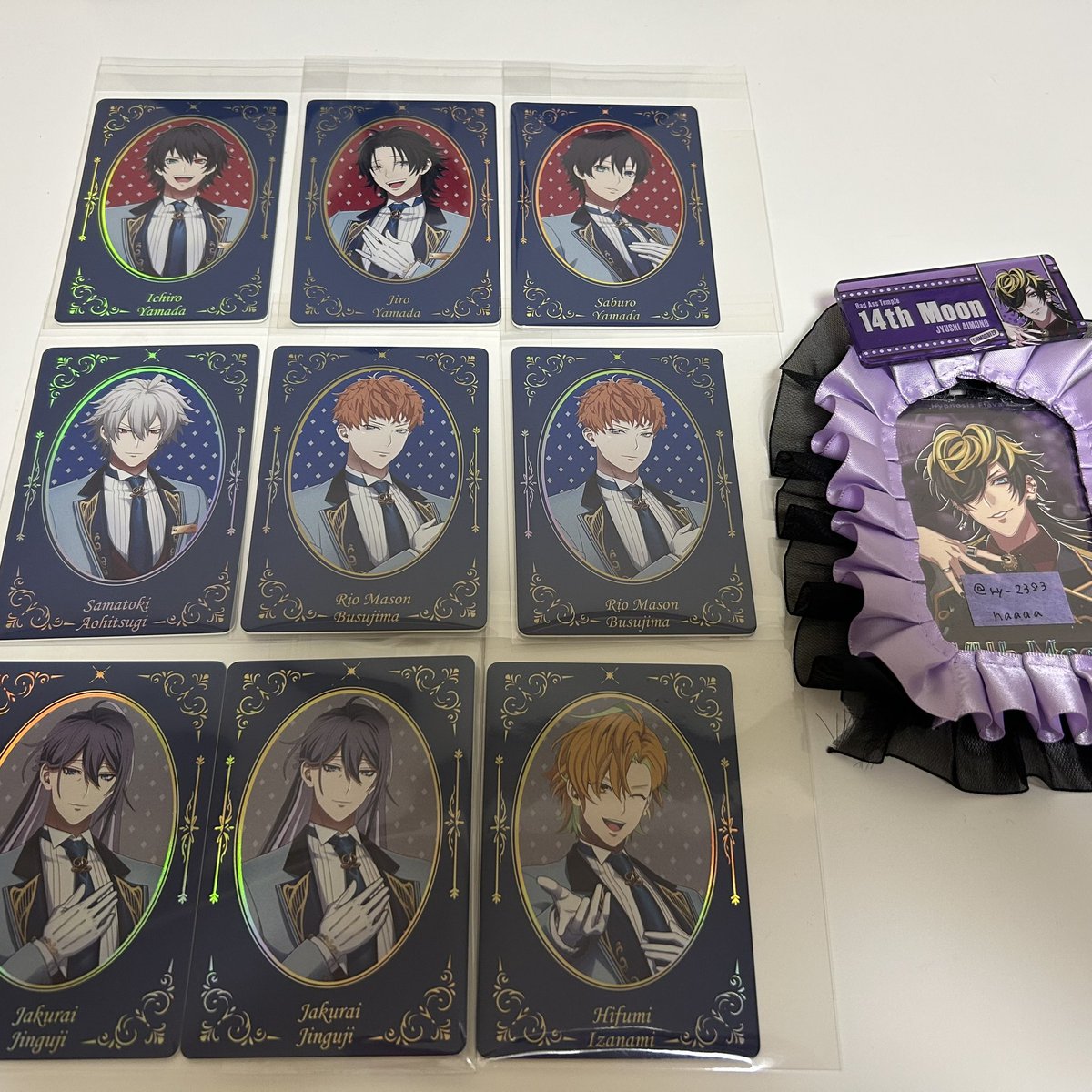 ry_2383's tweet photo. [交換・譲渡] ヒプノシスマイク ヒプマイ サンシャインシティ プリンスホテル コラボ  カード

譲）☆一郎 二郎 三郎 ☆左馬刻 理鶯 寂雷 一二三 乱数 帝統 ☆空却 ☆簓

求）十四 or 定価+送料

迷子減らしたい為、☆キャラ交換、譲渡は無印含む出来るだけ纏めてのみ⬇️ https://t.co/1xzMkl8Qjf