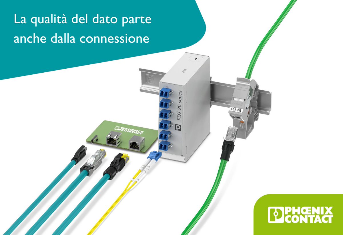 PhoenixContactI's tweet photo. Il dato industriale parte dalla connessione.
I cavi di rete M12 Push-Pull Phoenix Contact supportano trasmissione Ethernet affidabile, installazione rapida senza utensili e schermatura efficace.
https://t.co/p2AIeKLSI1
#M12 #EthernetIndustriale #PushPull https://t.co/0GuprluyAE