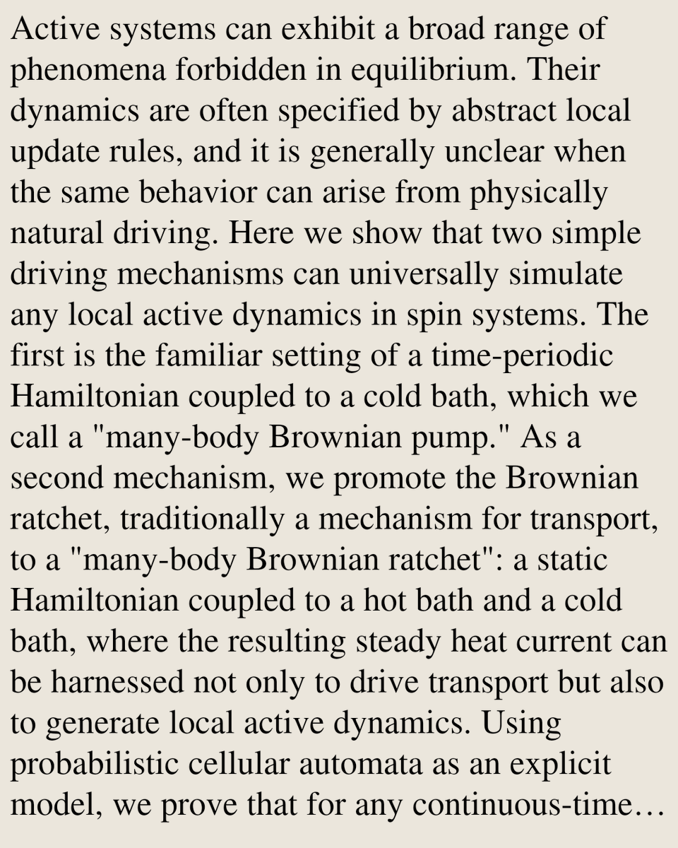 StatMechanics's tweet photo. Brownian ratchets and pumps universally simulate many-body active dynamics

Charles Stahl, Ethan Lake, Vedika Khemani
https://t.co/QT6KtU8w5b [𝚌𝚘𝚗𝚍-𝚖𝚊𝚝.𝚜𝚝𝚊𝚝-𝚖𝚎𝚌𝚑 𝚚𝚞𝚊𝚗𝚝-𝚙𝚑] https://t.co/r2O5ZPgmzU