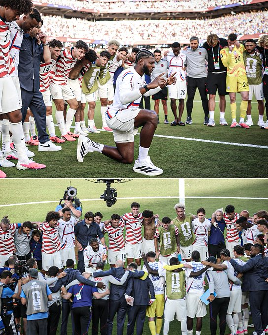 GuntherEagleman's tweet photo. So awesome to see...! Team USA giving God the GLORY!! https://t.co/ov8Usnw2Ak