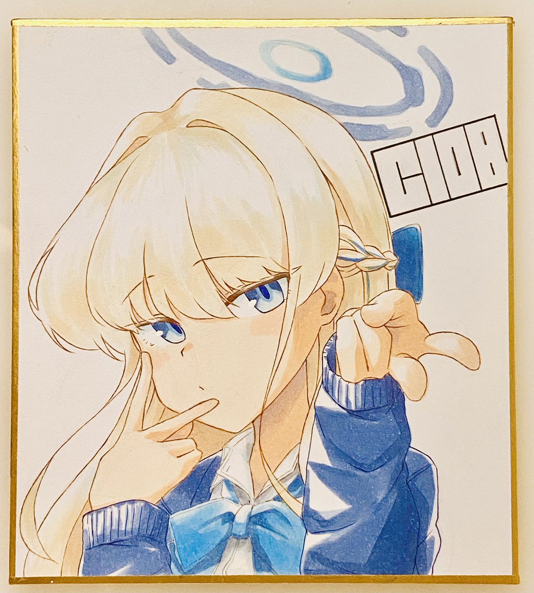 久しぶりの色紙は楽しい