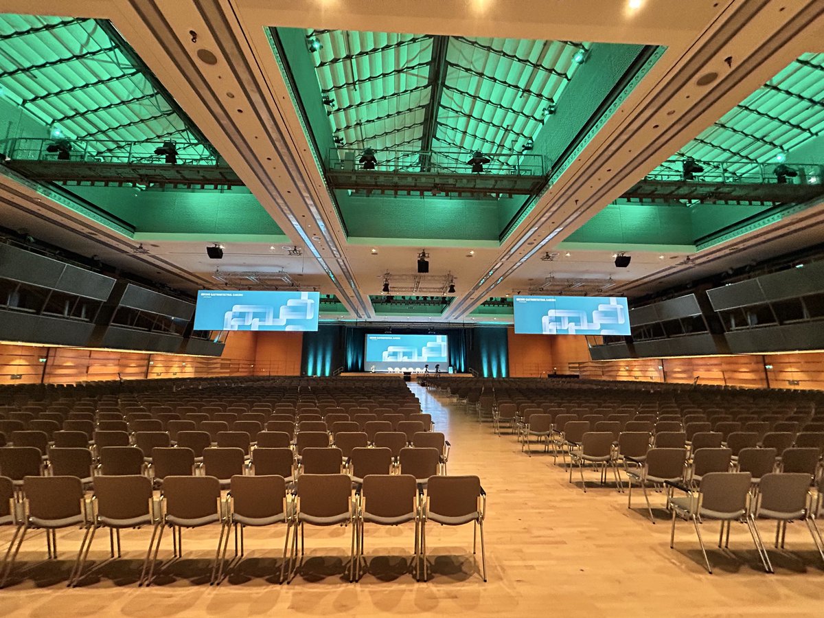 CentralParkWMD's tweet photo. Ready.

One of my favorite moments before an oral presentation at a big stage is walking into an empty auditorium and breathing the air of this room. 

Soon it will be filled with colleagues from around the world, all united by one goal - improving outcomes for patients with GI cancers.

Honored to share our work #CLDN18  #GLEAM at #ESMOGI26. Looking forward to the discussions ahead. 

#Science We advance because we learn from negative result. #GRIT 

#proffered #abstract 
#GIOncology #PancreaticCancer #KRAS #TranslationalResearch @CpcrMsk @MSK_DeptOfMed @MSKCancerCenter @PanCAN @letswinpc @Pankind_Aus