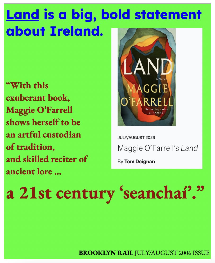 TomDeignan's tweet photo. Enjoy my latest fr. BROOKLYN RAIL magazine. #irish #authors #writerslift #books #ireland #whattoread @AAKnopf @Independent_ie https://t.co/9KOiJCaKQG