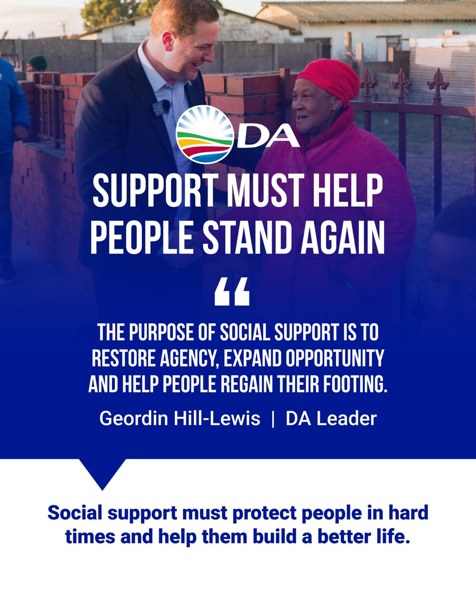 Our_DA's tweet photo. 🇿🇦 South Africa deserves a government that puts citizens first.

Swipe through to see DA Leader Geordin Hill-Lewis' vision for a SA where government serves people, not parties, and every citizen has the freedom to build, choose and flourish. 💙 https://t.co/W5mqqPGhuP